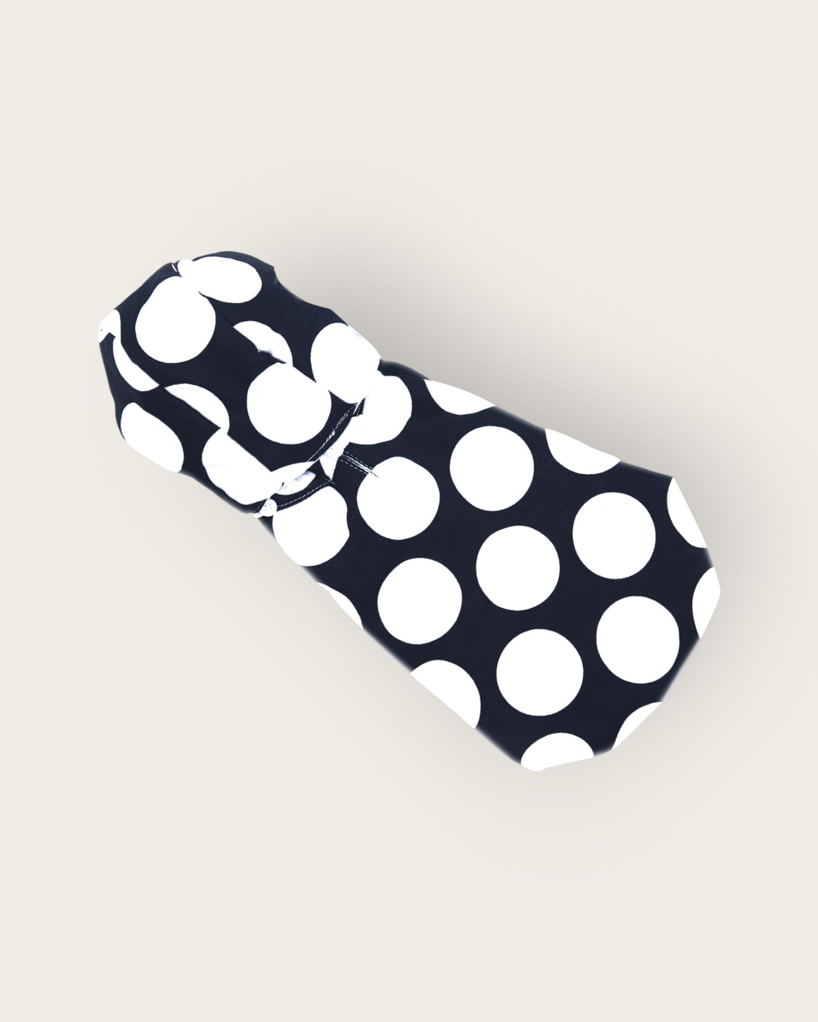 Polka Dot Puffer Jacket - Black S605BK