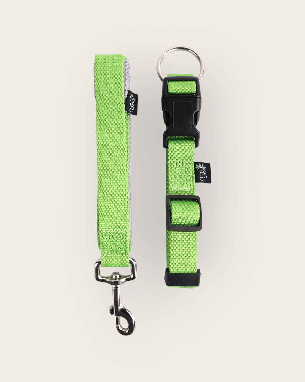 Recycled Materials Green Collar & Leash