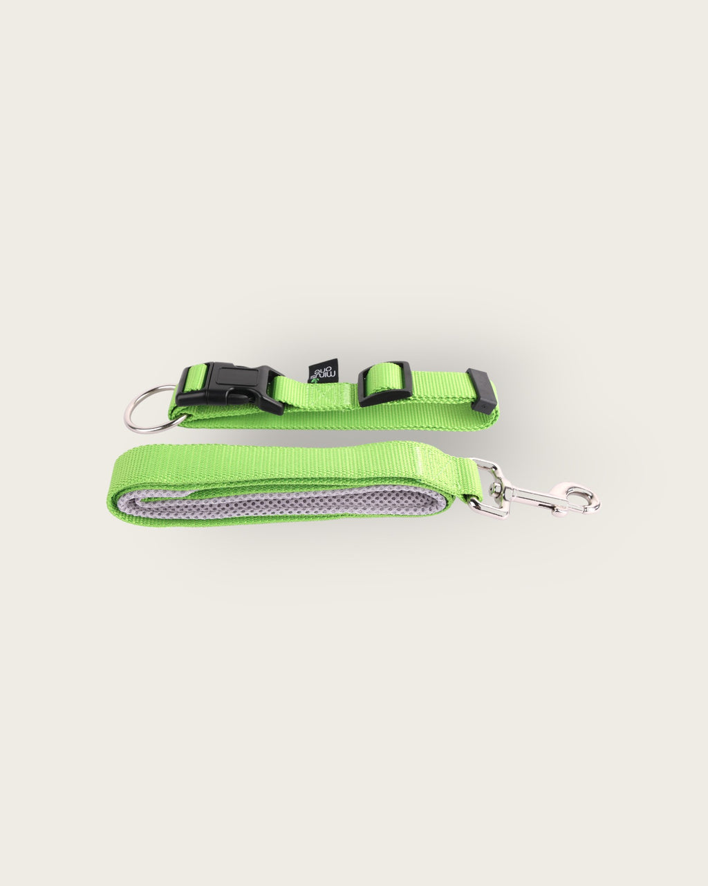Recycled Materials Green Collar & Leash