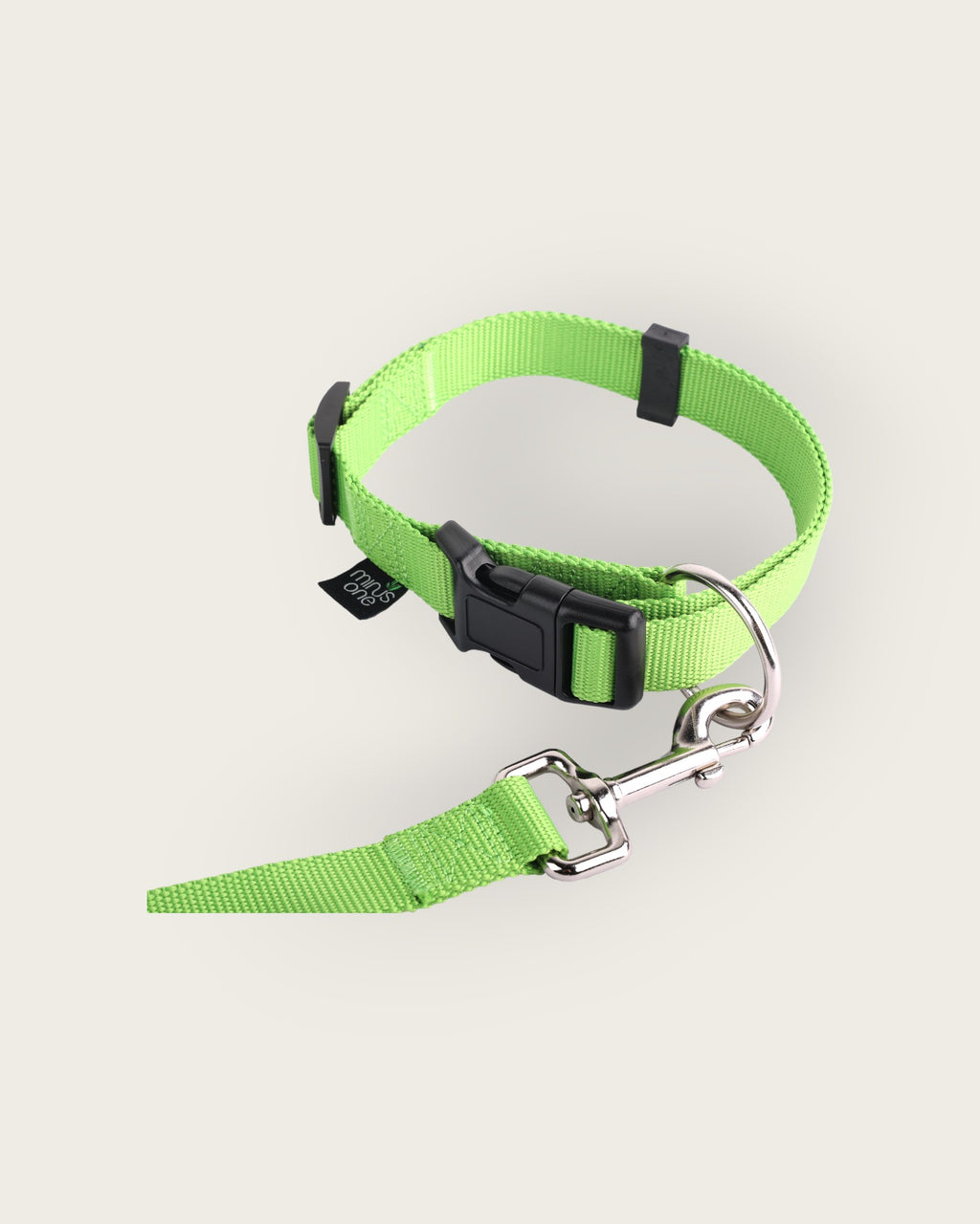 Recycled Materials Green Collar & Leash