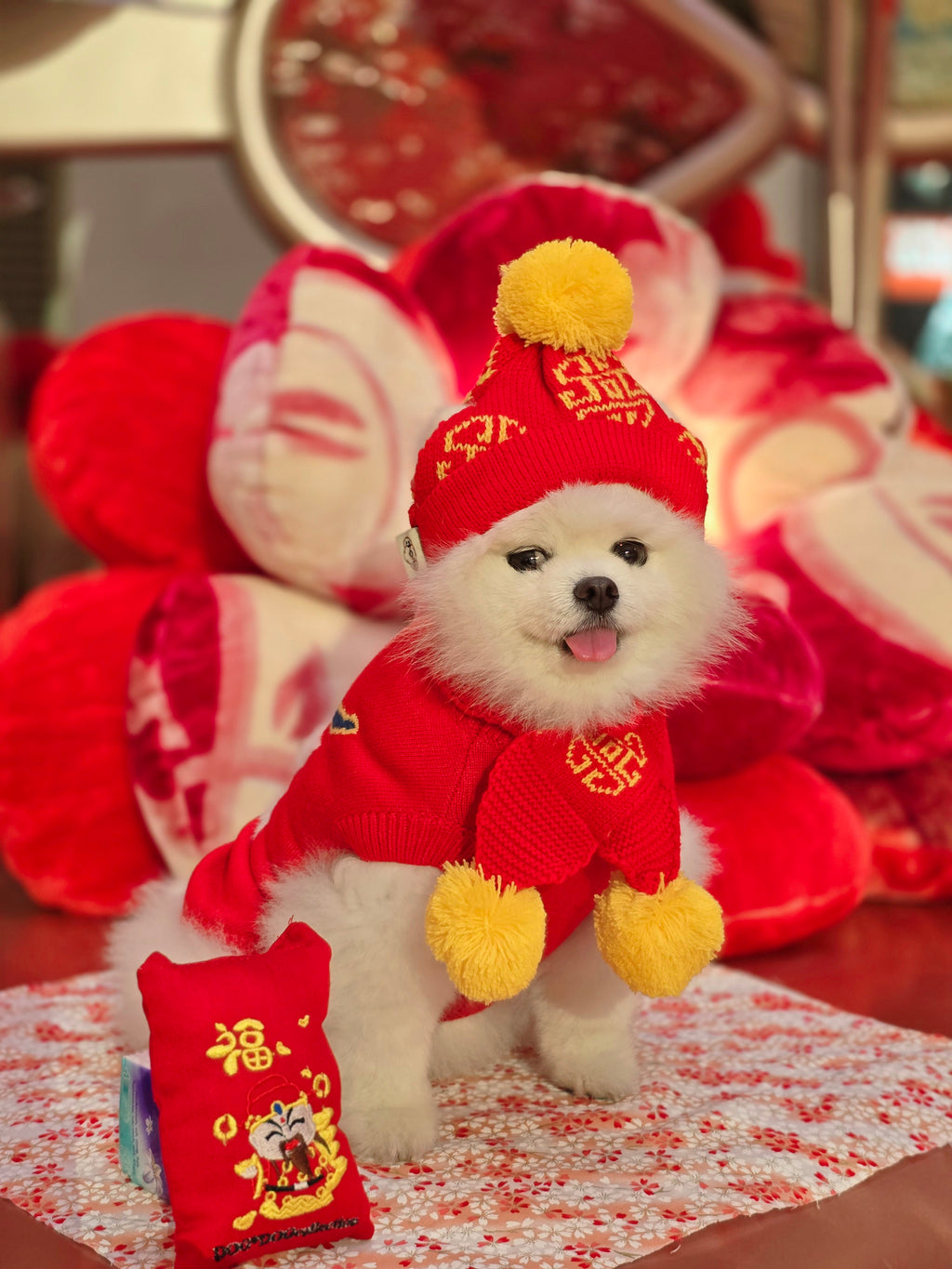 Chinese New Year Scarf- Red T911R