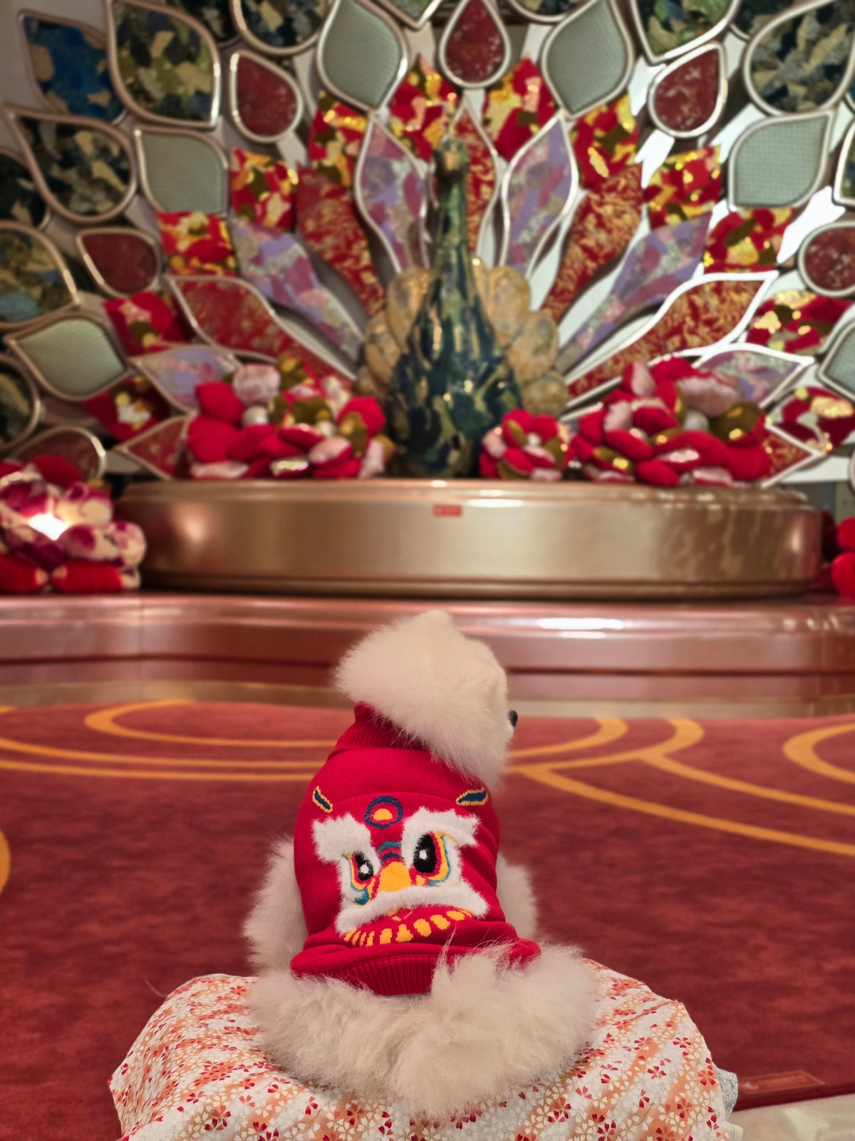 Pet Sweater Chinese New Year Lion Wake Pattern S644RD
