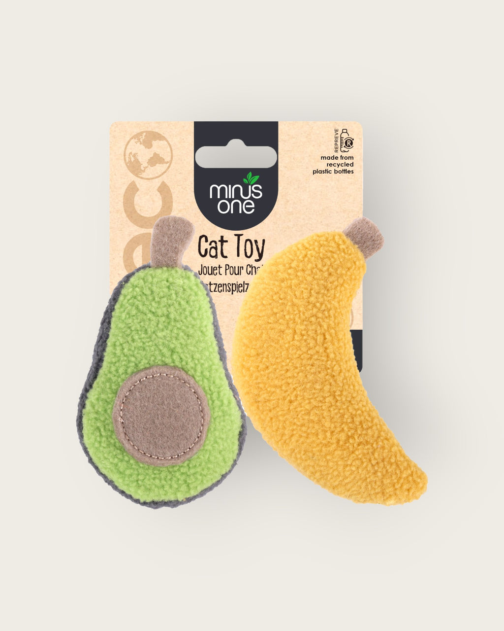 Fruit Cat Toy - Avacado & Banana