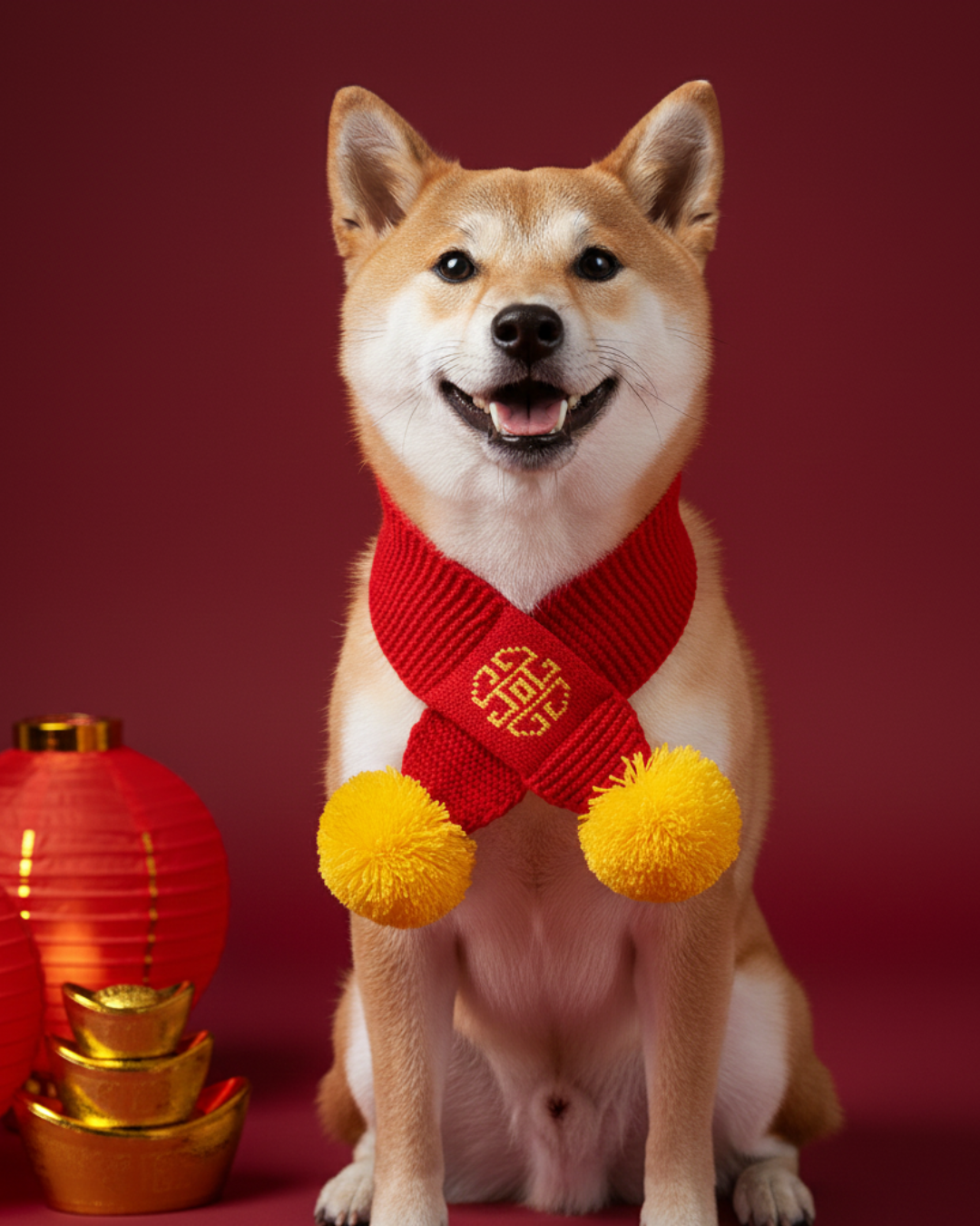 Chinese New Year Scarf- Red T911R