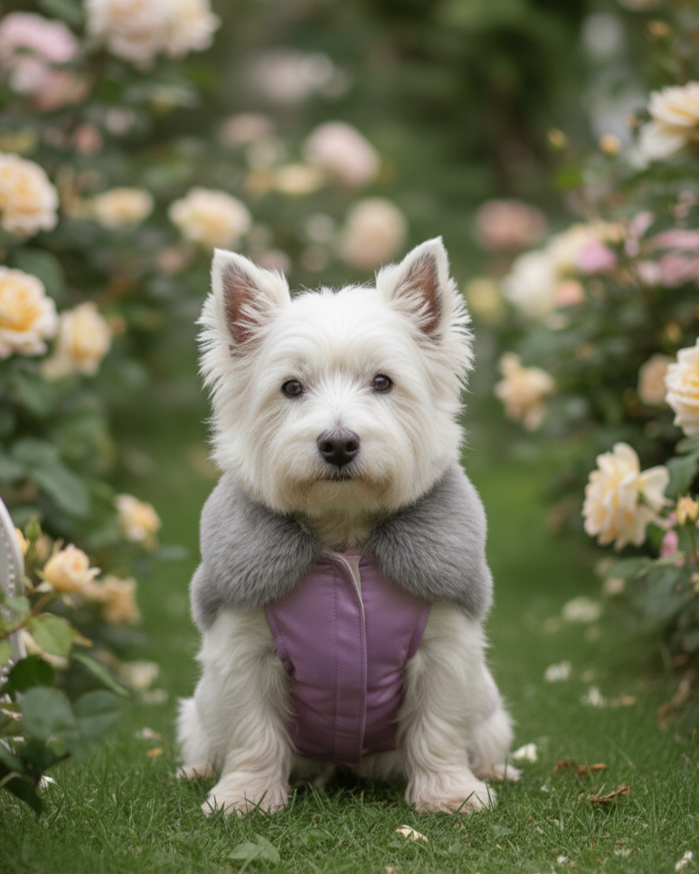 Noble Long Hair Coat - Purple S064PU