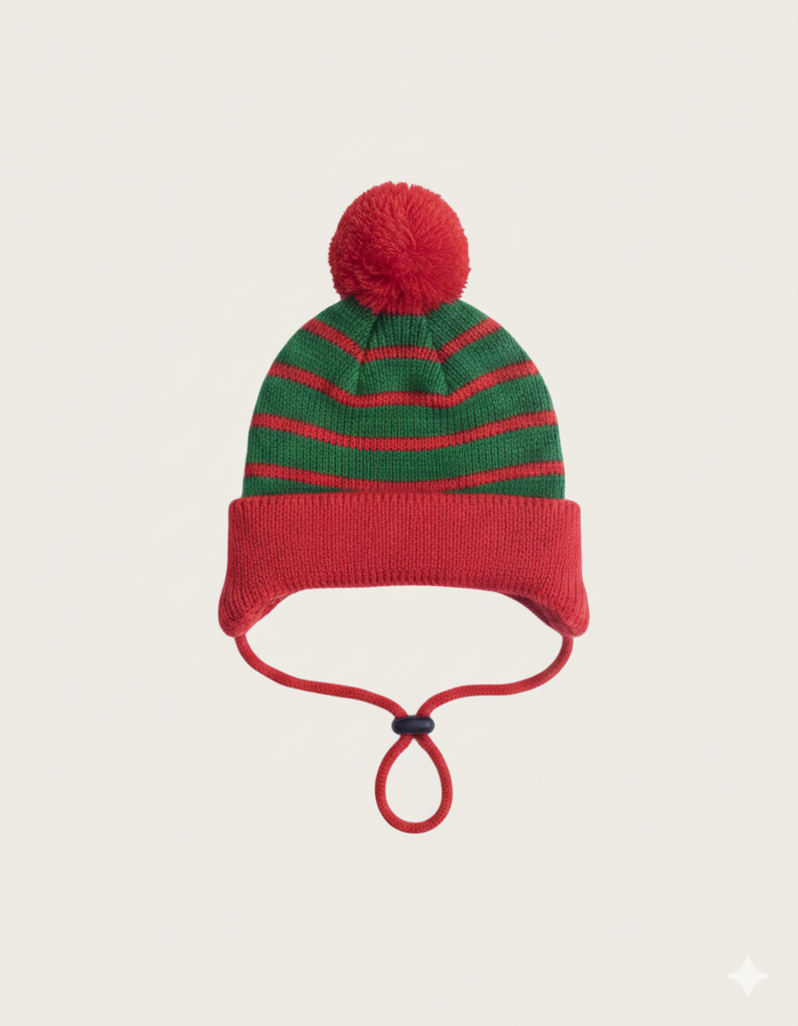 Striped Holly-Pom hats C902GN
