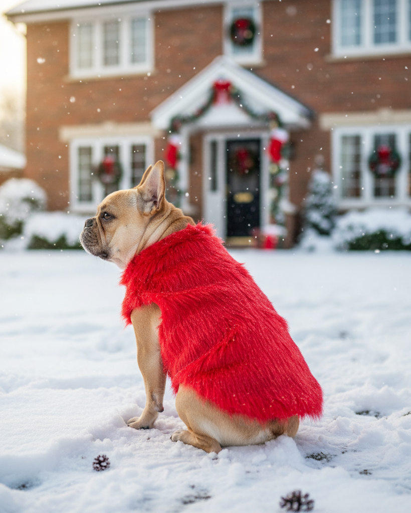 Faux Fur Coat - Red S602RD