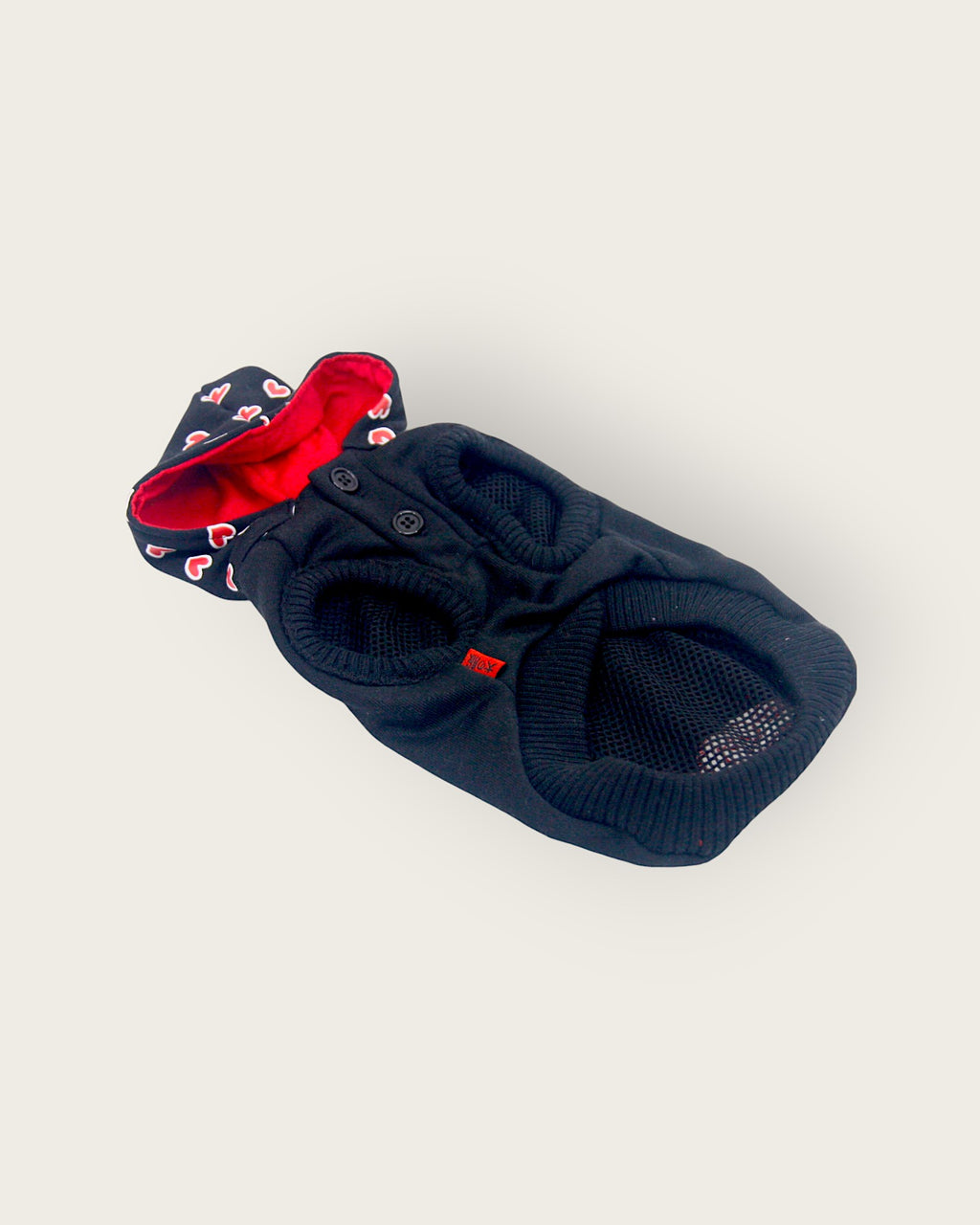 Priscila hooded vest - black S332BK