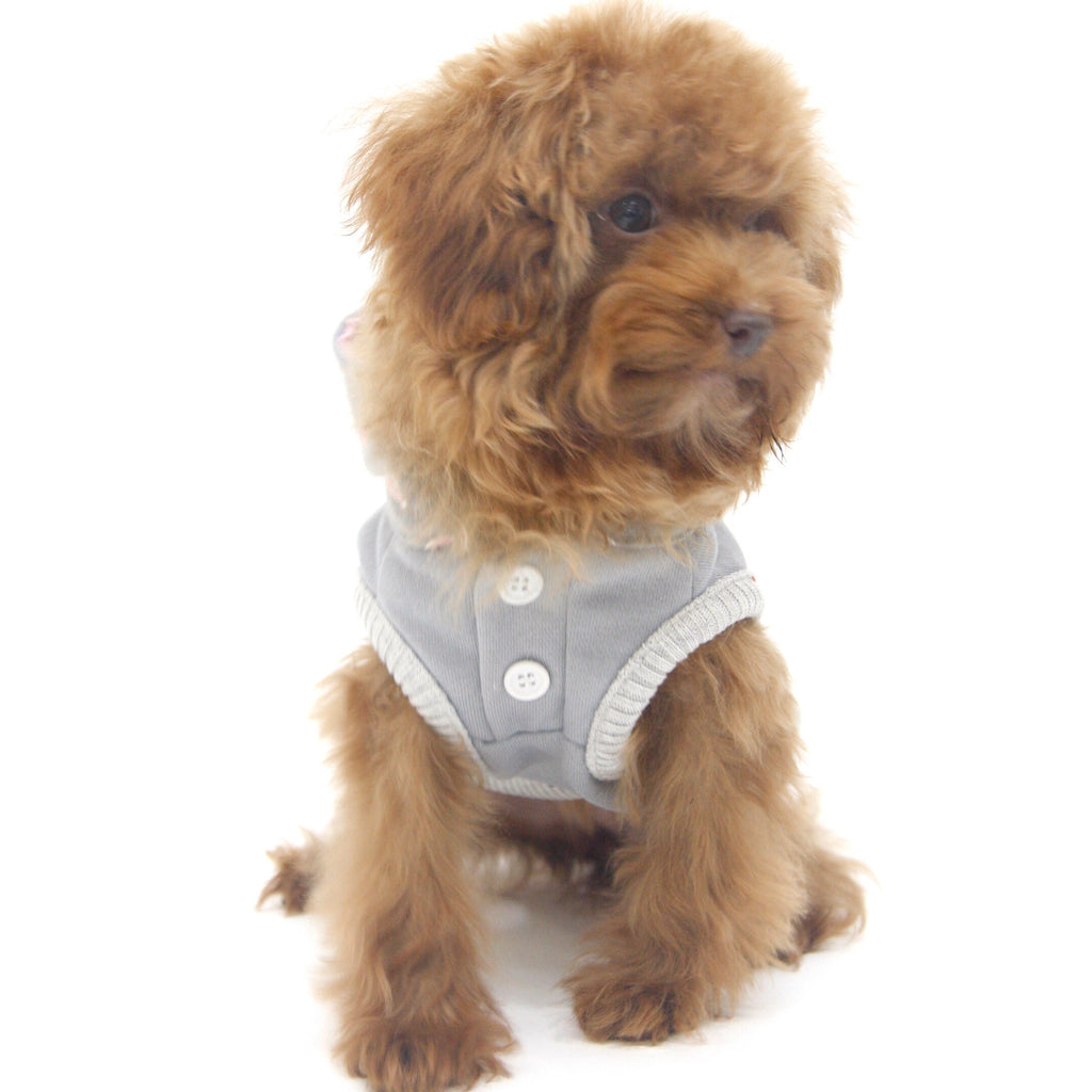 Priscila Hooded Vest-gray S332GY