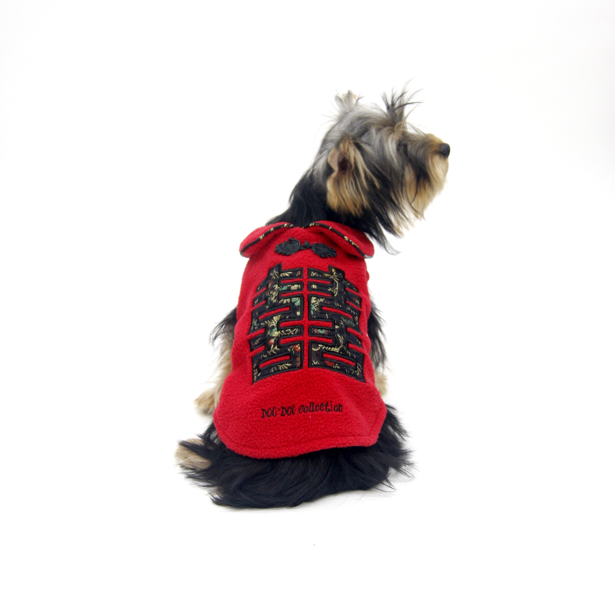 embroidered shirt red S363R
