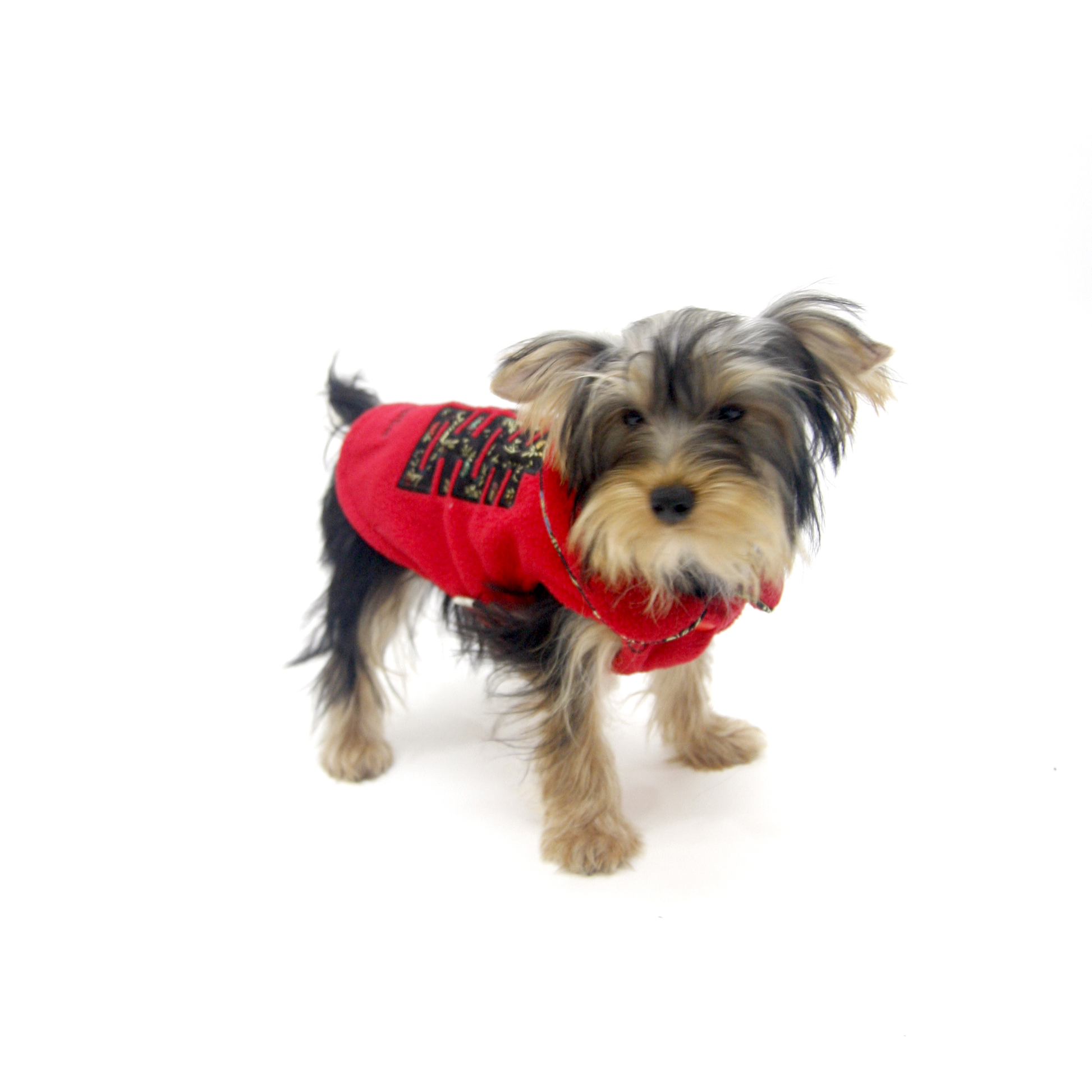 embroidered shirt red S363R