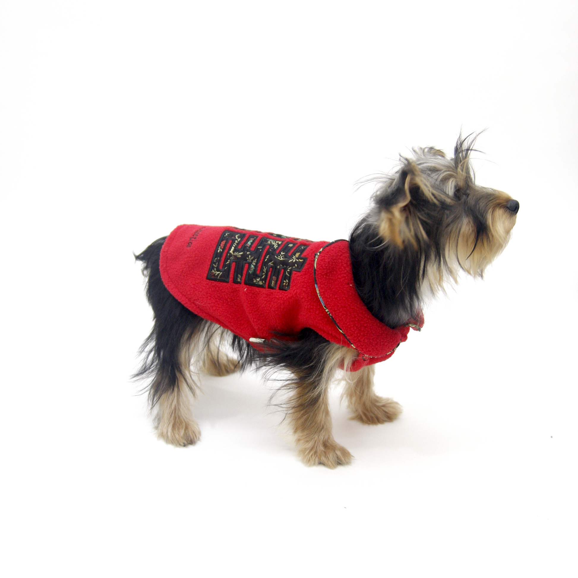 embroidered shirt red S363R