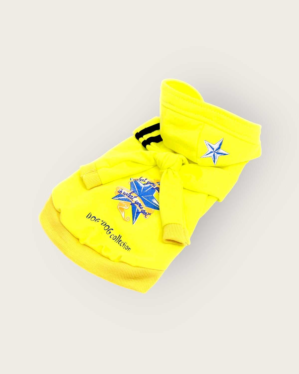 Sleeve Knot Start Hoodie- Yellow S401Y