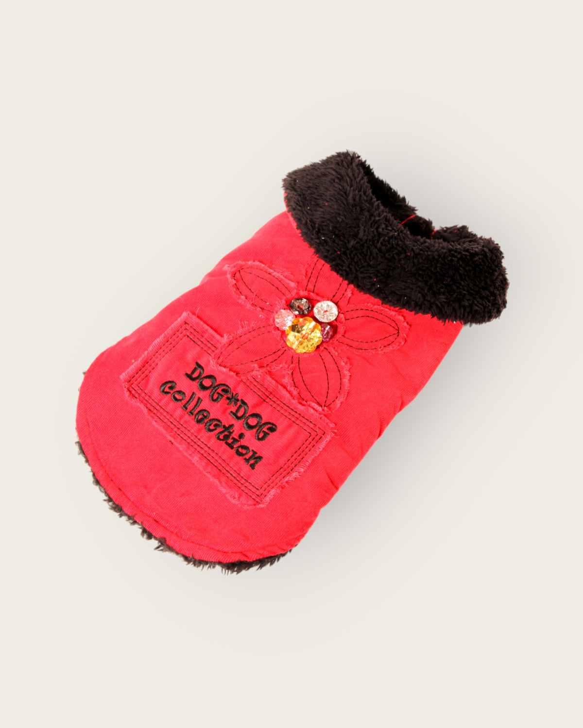 Velvet Patchwork Coat- Red S513R