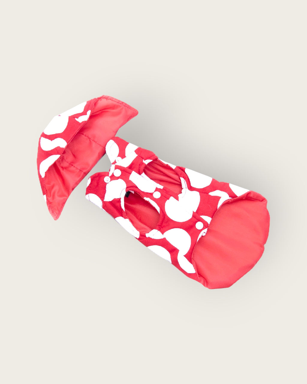Polka Dot Puffer Jacket - Red S605RD