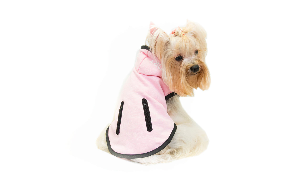 black edge DDC hooded sweatshirt - Pink S614PK