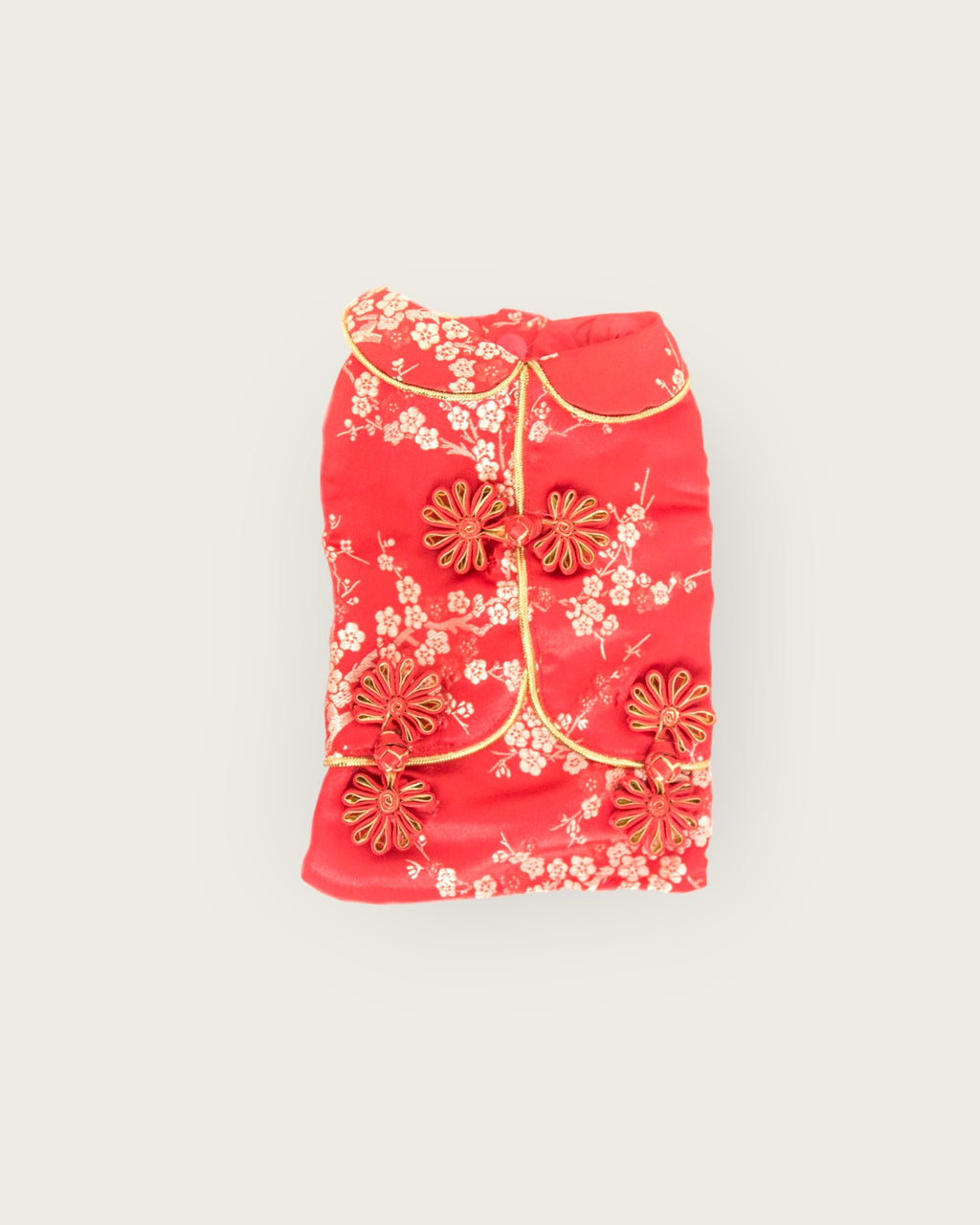 Pet Brocade Dress Red S642RD