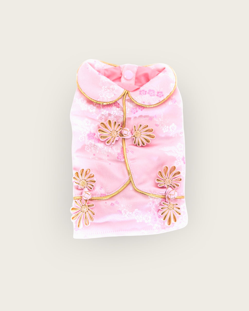 Almon Chinese Style Dog Dress - Pink S643PK