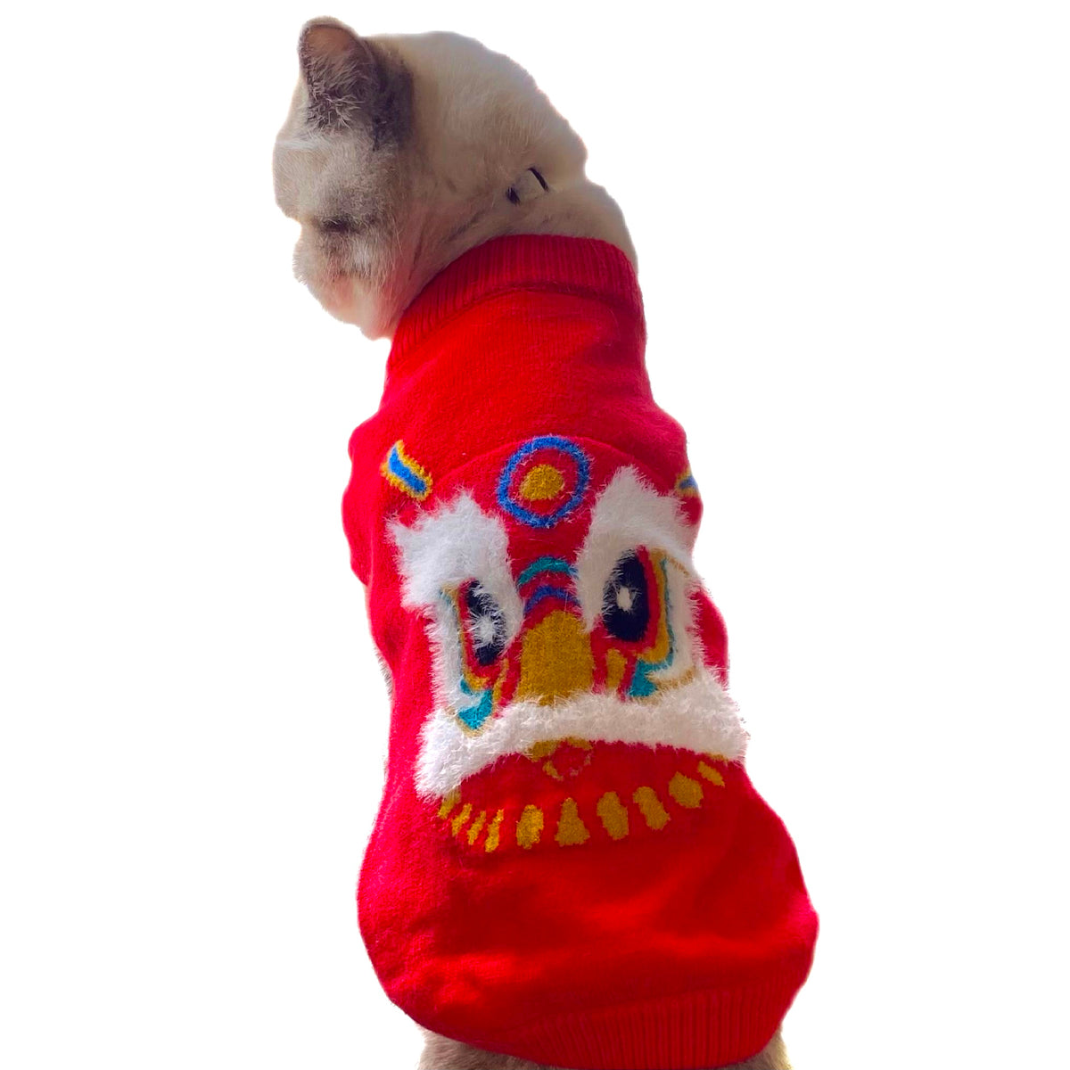 Pet Sweater Chinese New Year Lion Wake Pattern S644RD