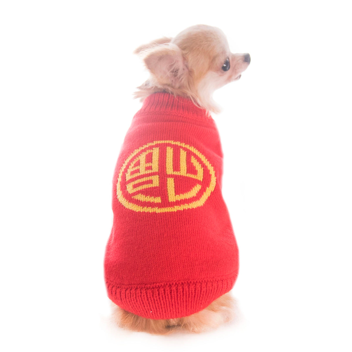 寵物福字賀歲冷衫-紅色 S645RD