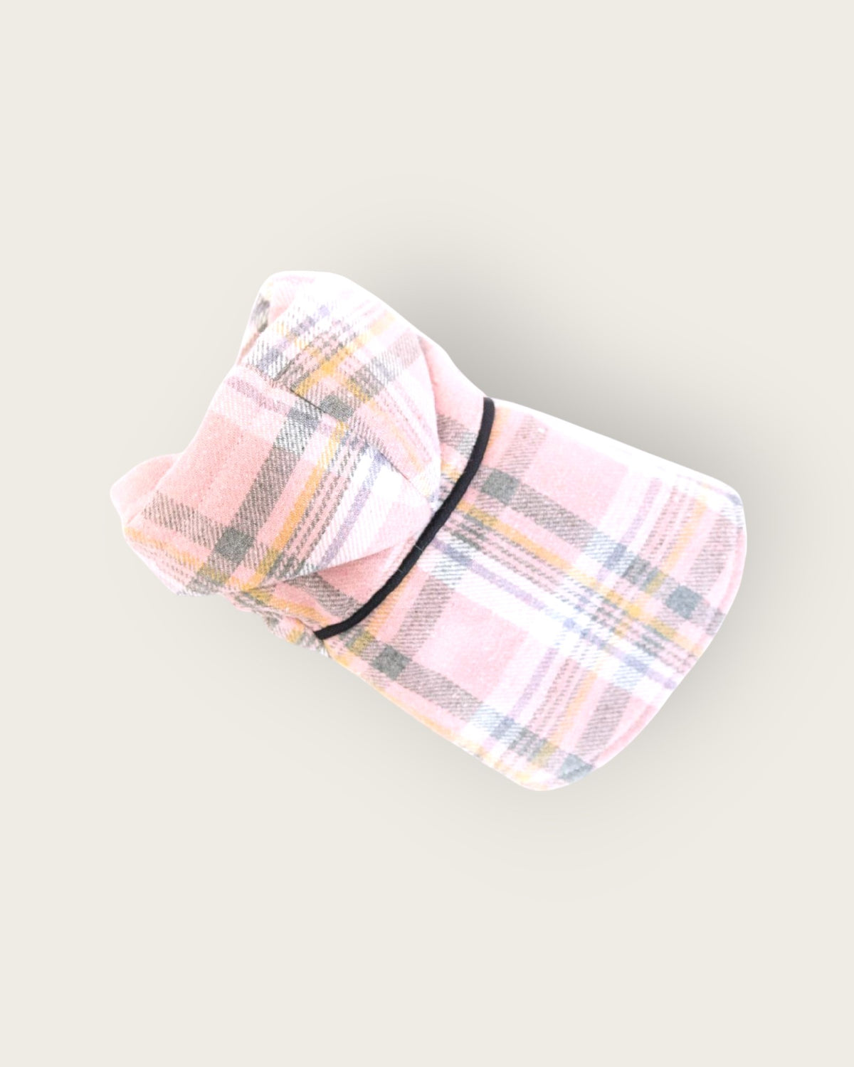 Pink Checkered Detachable Hooded Jacket - S646PK