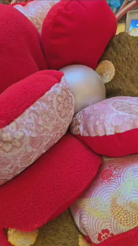 Pet Brocade Dress Red S642RD